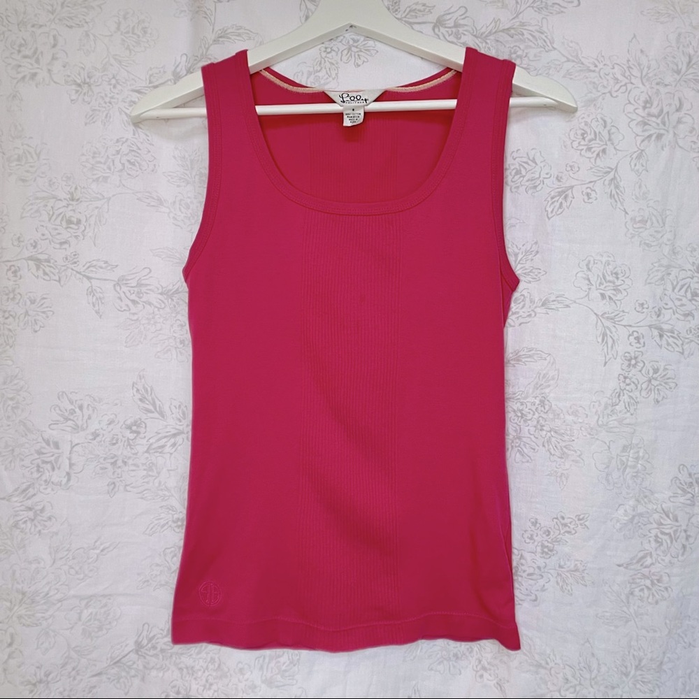 Vintage White Label Lilly Pulitzer Tank Sm 1990s
